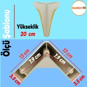 Endülüs Mobilya Kanepe Tv Ünitesi Konsol Koltuk Ayağı Krem Renk 20 Cm Ayakları - 4