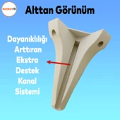 Endülüs Mobilya Kanepe Tv Ünitesi Konsol Koltuk Ayağı Krem Renk 20 Cm Ayakları - 5