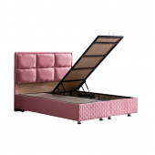 Setay Grand Çift Kişilik Baza Başlık Ortho Soft Ortopedik Yatak Seti, Pembe - 2