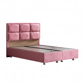 Setay Grand Çift Kişilik Baza Başlık Ortho Soft Ortopedik Yatak Seti, Pembe - 3