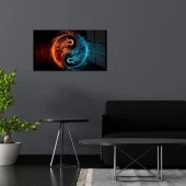 Veraart Soyut Temalı Pleksi Cam Tablo Yin Yang - 4