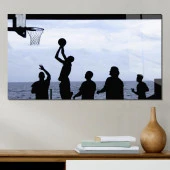 Veraart Spor Temalı Pleksi Cam Tablo Basketbol Maçı - 1