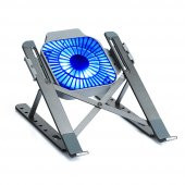 TX ACNBPS03 TX6x Yükseklik Ayarlı, RGB Fanlı,11"-15,6" Uyumlu, Alümin Katlanabilir Notebook Soğutucu - 1