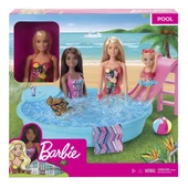GHL91 Barbie® ve Eğlenceli Havuzu - 1