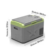 Icepeak Prag Kompresörlü Buzdolabı 30 Litre-GRİ-YEŞİL thumbnail 8