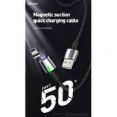 Baseus İphone 11 11 Pro Max Şarj Kablosu Mıknatıslı Magnetic Ultra Hızlı 2.4A iphone Şarj Kablosu - 7