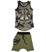 Army Şortlu Atlet 2'li Erkek Çocuk Takım 79548 - 2