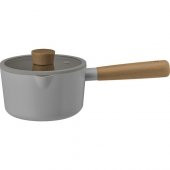 Neoflam Fika Alüminyum Döküm Süt Tavası Cam Kapaklı Gri 16CM D-NEOG216 - 1