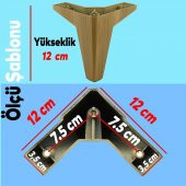 Mobilya Yatak Kanepe Sehpa Baza TV Ünitesi Koltuk Ayağı Açık Ceviz 12 cm Ayak - 2
