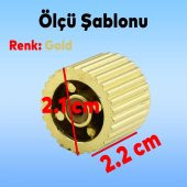 Dolap Mobilya Çekmece Kulpu Kulbu Plastik Gold Altın Tek Vidalı Kulp - 5