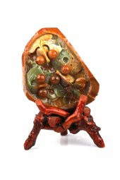 Yeşim Taşı Özel Standlı Dekoratif Parça - 1