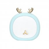 Geyik Tasarımlı USB Şarj Edilebilir 3 Farklı Işık Veren LED Gece Lambası - 1