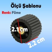 Dolap Mobilya Çekmece Kulpu Kulbu Plastik Füme Tek Vidalı Kulp thumbnail 5