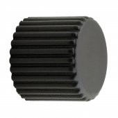 Dolap Mobilya Çekmece Kulpu Kulbu Plastik Mat Siyah Tek Vidalı Kulp - 1