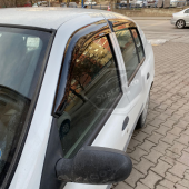 Renault Clio 2 Symbol Hb&Sedan 1998-2008 Uyumlu Mugen Cam Rüzgarlığı Seti Piano Black 4lü İthal - 3