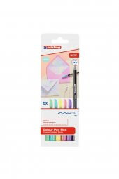 6lı Set Pastel Renkler 1200 Ince Uçlu Keçeli Kalem Grafik Kalemi - 3