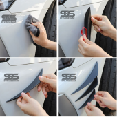 Her Araca Uyumlu Ithal Piano Black 6lı Kanatlı Tampon Bıçağı - 5