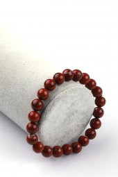 Red Jasper Doğal Taş Bileklik 8mm Küre Kesim - 1