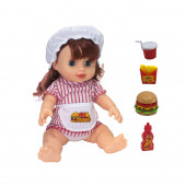 Oyuncak Bebek Maide Burger Yiyiyor Türkçe Konuşur Oynar Gözlü - 1