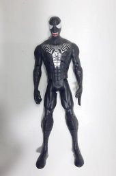Spiderman Venom Oyuncak Işıklı Sesli 30 Cm Figür Örümcek Adam Siyah - 1