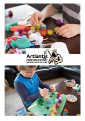 Simli Ponpon 30 mm 50 Li 1 Paket Karışık Renk Pon Pon 30 mm Pompom 3 cm Elişi Etkinliği Anasınıfı Kreş Okul Öncesi Pom Pom - 2