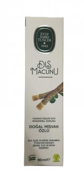 Eyüp Sabri Tuncer Diş Macunu Doğal Misvak Özlü 90ml - 1