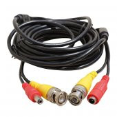 Powermaster Bnc-Bnc Kablo+Power Kablo Dişi-Erkek Jack'lı 20 Metre Kamera Kablosu - 1