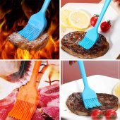 1 Slikon Spatula +1 Adet Slilkon Yumurta Fırçası + 1 Adet kaşık 3lü Mutfak Set - 4