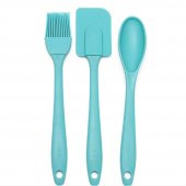 1 Slikon Spatula +1 Adet Slilkon Yumurta Fırçası + 1 Adet kaşık 3lü Mutfak Set - 5