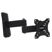 Powermaster PWR-H24 10-27 İnç Çift Kollu Kilitli Hareketli Lcd Led TV Duvar Askı Aparatı 25-68 Ekran Monitör Televizyon - 1