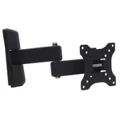 Powermaster PWR-H24 10-27 İnç Çift Kollu Kilitli Hareketli Lcd Led TV Duvar Askı Aparatı 25-68 Ekran Monitör Televizyon - 7