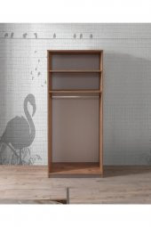 Erezoğulları Mobilya Ekonomik 2 Kapılı Gardırop Elbise Dolabı 80x53x180cm - 2