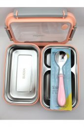Vagon Life Lunchbox Paslanmaz Çelik 1200ml Turuncu - 4