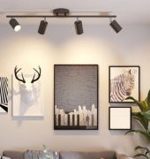 MYLİGHTS  MAT SİYAH DÖRTLÜ LED AVİZE LED SPOT HAREKELİ AVİZE PANASONIC APLULLÜ - 1