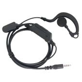 Powermaster Pnc380 Pnc350 Uyumlu Spiral Arkalıklı Telsiz Kulaklığı El Telsizi İçin Kulaklık Mikrofonlu - 5