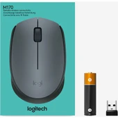LOGITECH M170 USB SİYAH KABLOSUZ MOUSE 910-004642 - 8