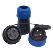 SD28 SU GEÇİRMEZ 3 PİN ERKEK-DİŞİ YUVARLAK 28 MM KONNEKTÖR thumbnail 5