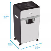 HP OneShred 16MC Evrak İmha Makinesi/Kağıt Kırpma Makinesi-Mikro kesim-2x15mm-30lt - 4