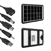 Powermaster 6 Volt 1.33 A 8 Watt Solar Güneş Enerji Paneli Çoklu Şarj Cihazı Kamp Tipi Güneş Enerjisi Şarj Cihazı - 2