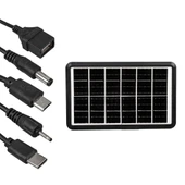 Powermaster 6 Volt 1.33 A 8 Watt Solar Güneş Enerji Paneli Çoklu Şarj Cihazı Kamp Tipi Güneş Enerjisi Şarj Cihazı - 3
