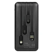 POWERWAY TX108 10000 MAH SİYAH GÖSTERGELİ EKSTRA KABLOLU 4 ÇIKIŞLI POWERBANK - 9