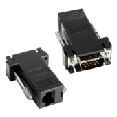 Powermaster VGA Extender RJ45 CAT5 CAT6 CAT7 Uzatıcı Çevirici Dönüştürücü - 1