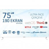 Onvo OV75F500 Frameless 4K Ultra HD 75" 190 Ekran Uydu Alıcılı Smart LED TV - 1