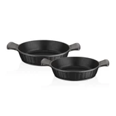 Kuvars 2 Parça Döküm Titanyum Kaplama Sahan Seti 20-22 cm thumbnail 2