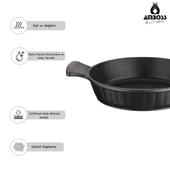 Kuvars 2 Parça Döküm Titanyum Kaplama Sahan Seti 20-22 cm thumbnail 3