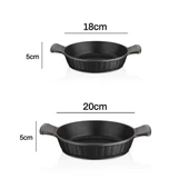 Kuvars 2 Parça Döküm Titanyum Kaplama Sahan Seti 20-22 cm thumbnail 5