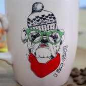 Veraart I am Cool Kahverengi Oval Kupa - 2