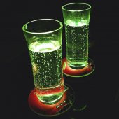 Veraart Işıklı Kişiselleştirilebilir Kendi Müziğini Yarat Karekodlu Pembe Gül Pleksi Bardak Altlığı 2 li - 7
