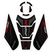 GP Kompozit CF Moto 250 SR 2020-2024 Uyumlu Tank Pad Seti Siyah - Kırmızı - 1