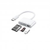 Usb Type C To Sd Microsd Tf Kart Okuyucu Usb 3in1 Çevirici Dönüştürücü Adaptör - 1